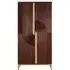 Flora Tall Bar Cabinet - Cherry, Mango Wood