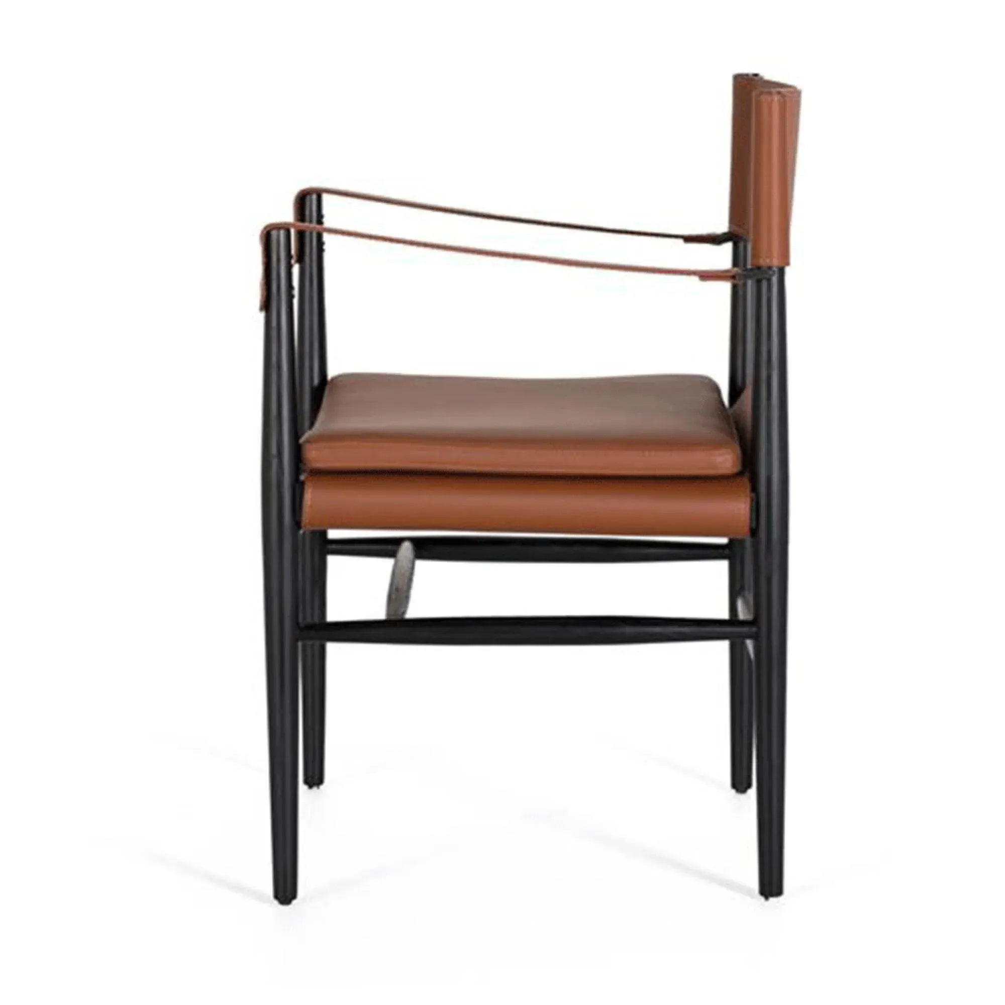 Gabrielle Leather Armchair - Brown