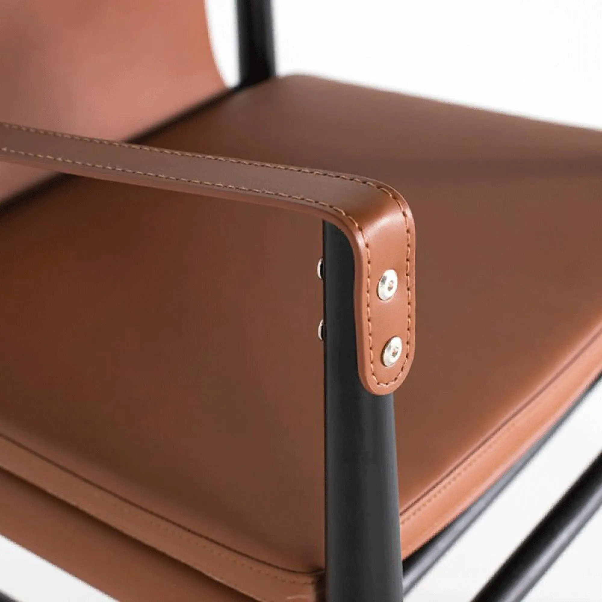 Gabrielle Leather Armchair - Brown