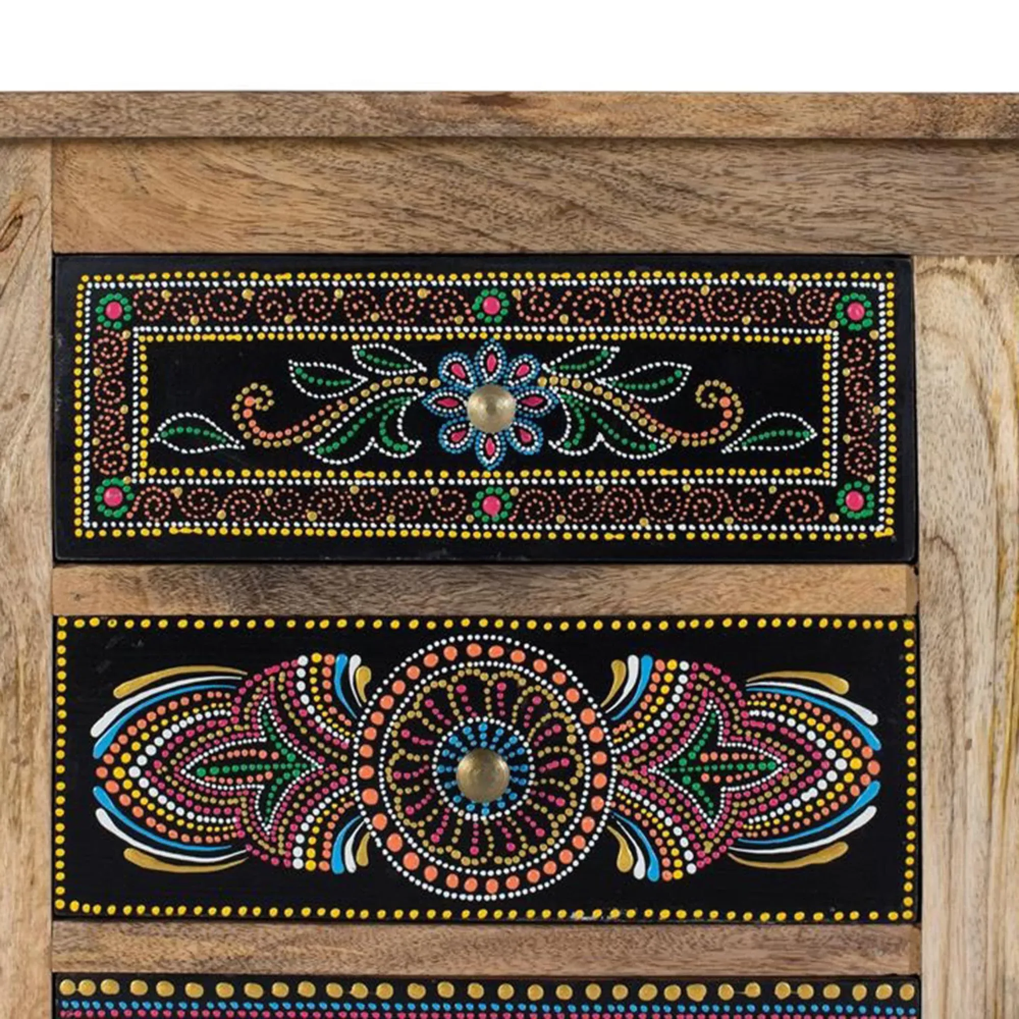 Galach 2 Door Medium Sideboard - Black, Mango Wood