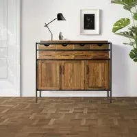 Gjavan 3 Door Medium Sideboard - Natural, Mango Wood