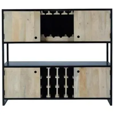 Glenham Large Wine Cabinet - Mango Wood image