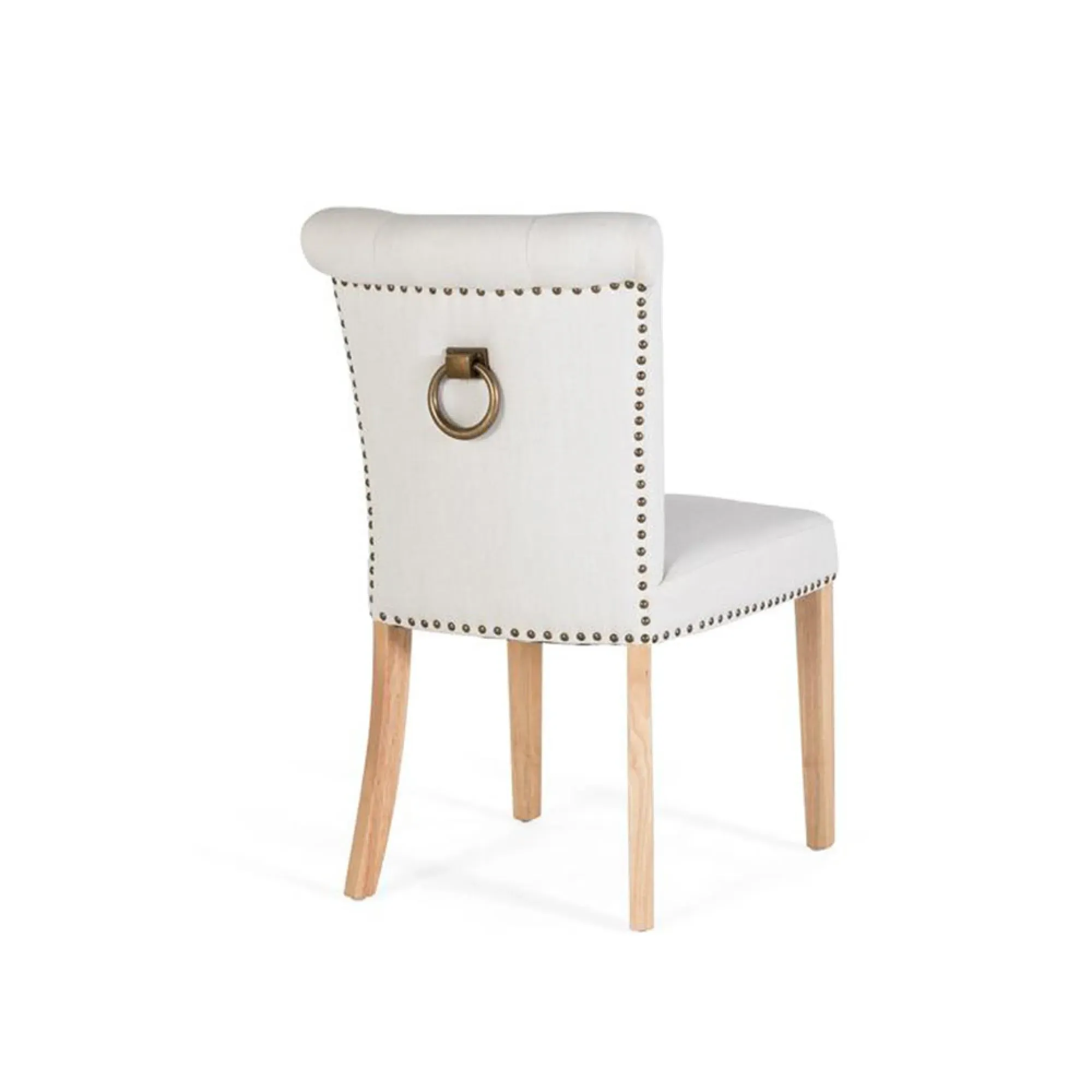 Gower Dining Chair Set of 2 - Beige, Fabric