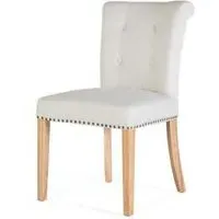 Gower Dining Chair Set of 2 - Beige, Fabric