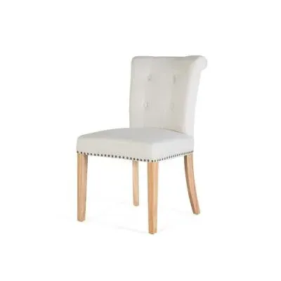 Gower Dining Chair Set of 2 - Beige, Fabric image