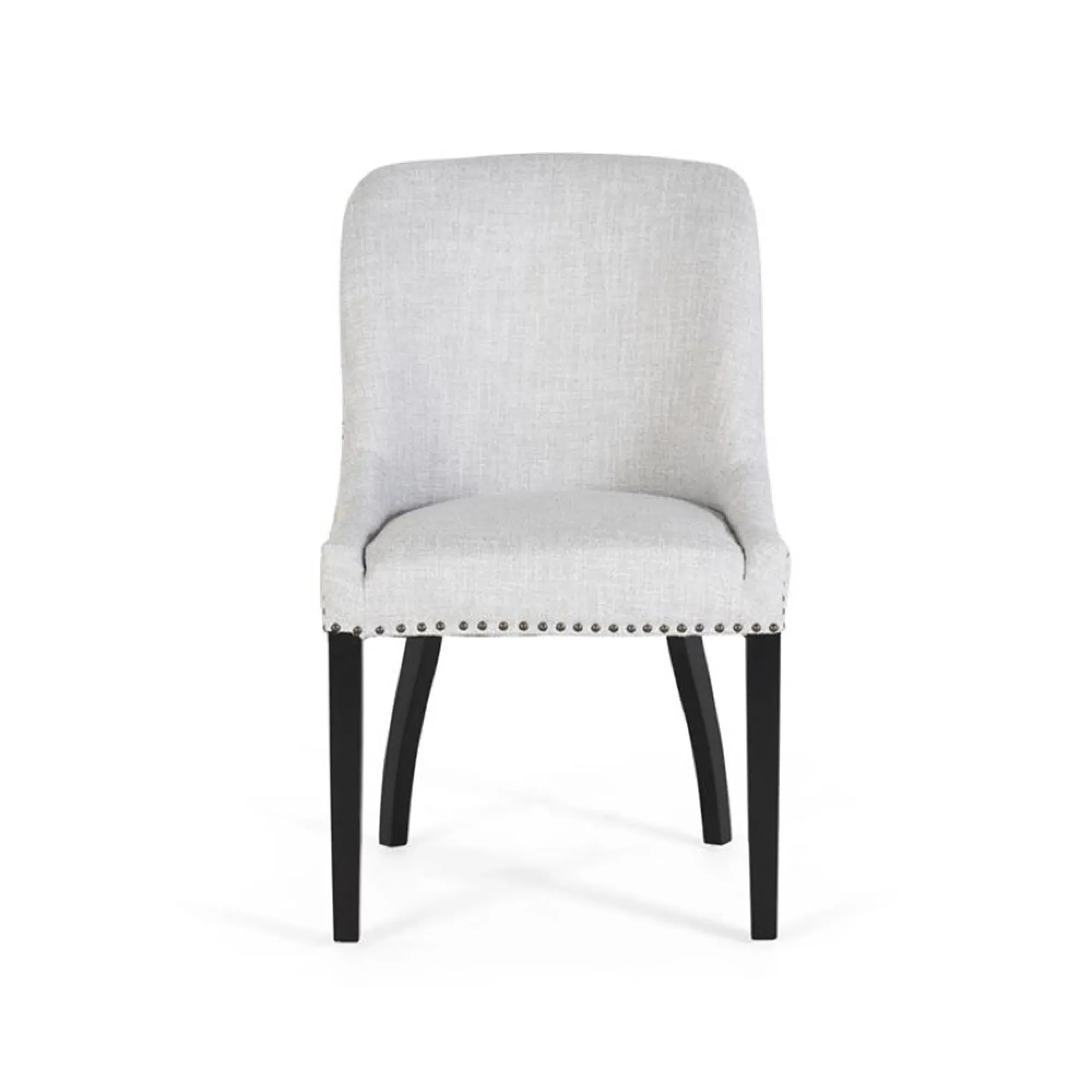Gower Dining Chair Set of 2 - Grey, Fabric