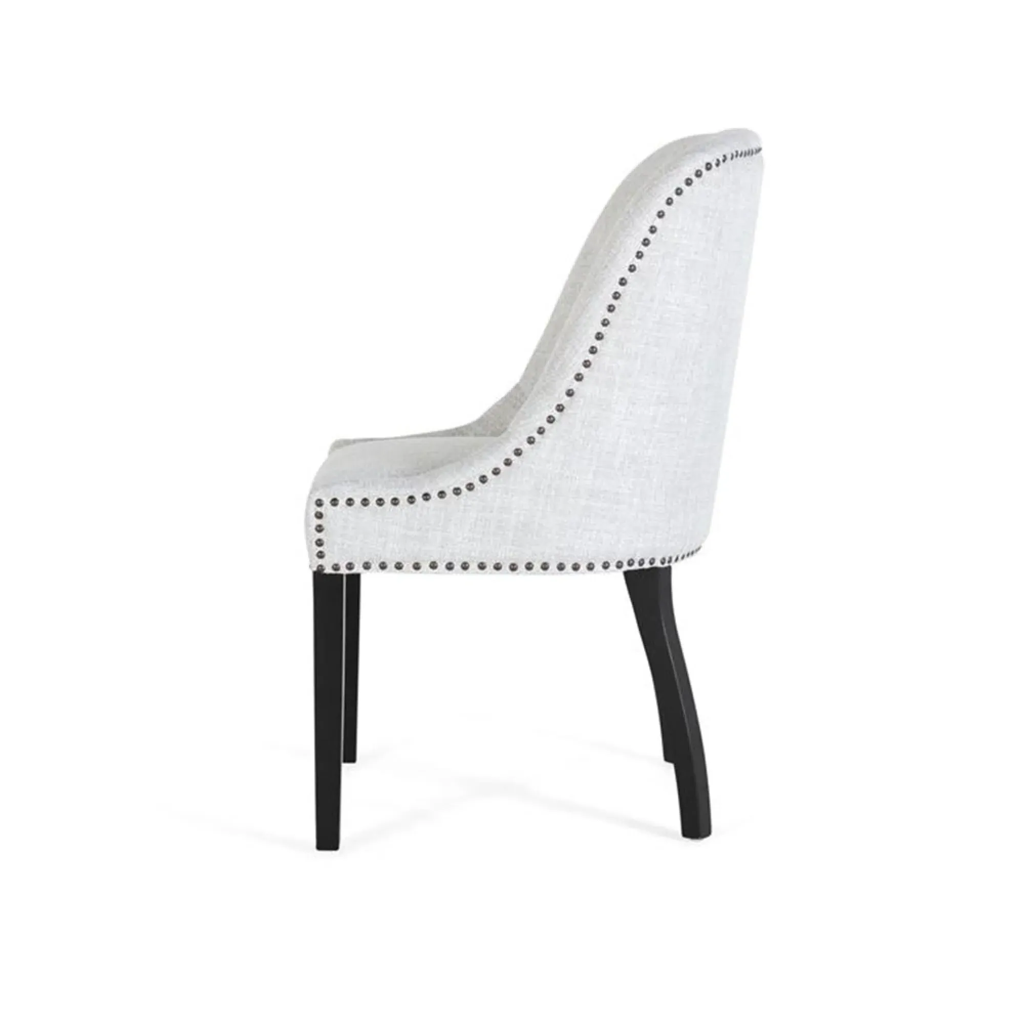 Gower Dining Chair Set of 2 - Grey, Fabric