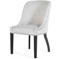 Gower Dining Chair Set of 2 - Grey, Fabric