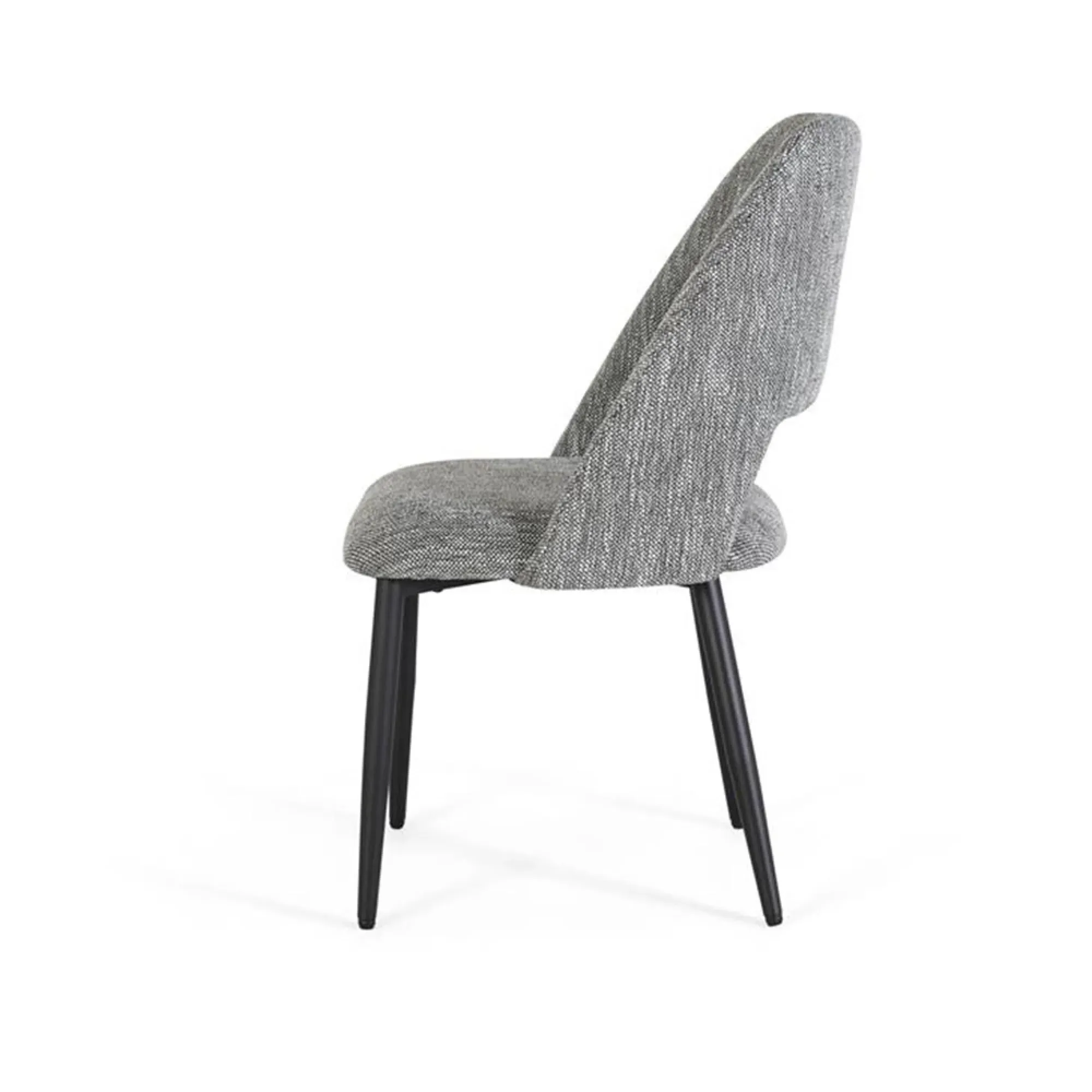 Greece Dining Chair Set of 2 - Grey, Fabric