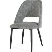 Greece Dining Chair Set of 2 - Grey, Fabric