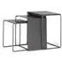 Gumbiro Nest of 3 Tables - Grey, Metal