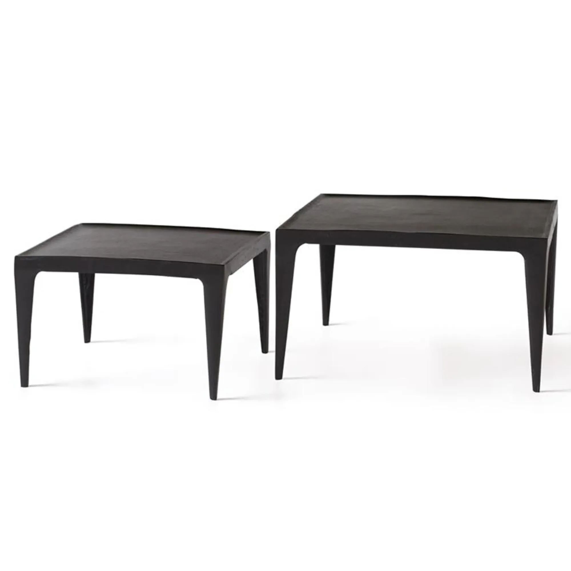 Gutunga Square Coffee Table Set of 2 - Black, Metal
