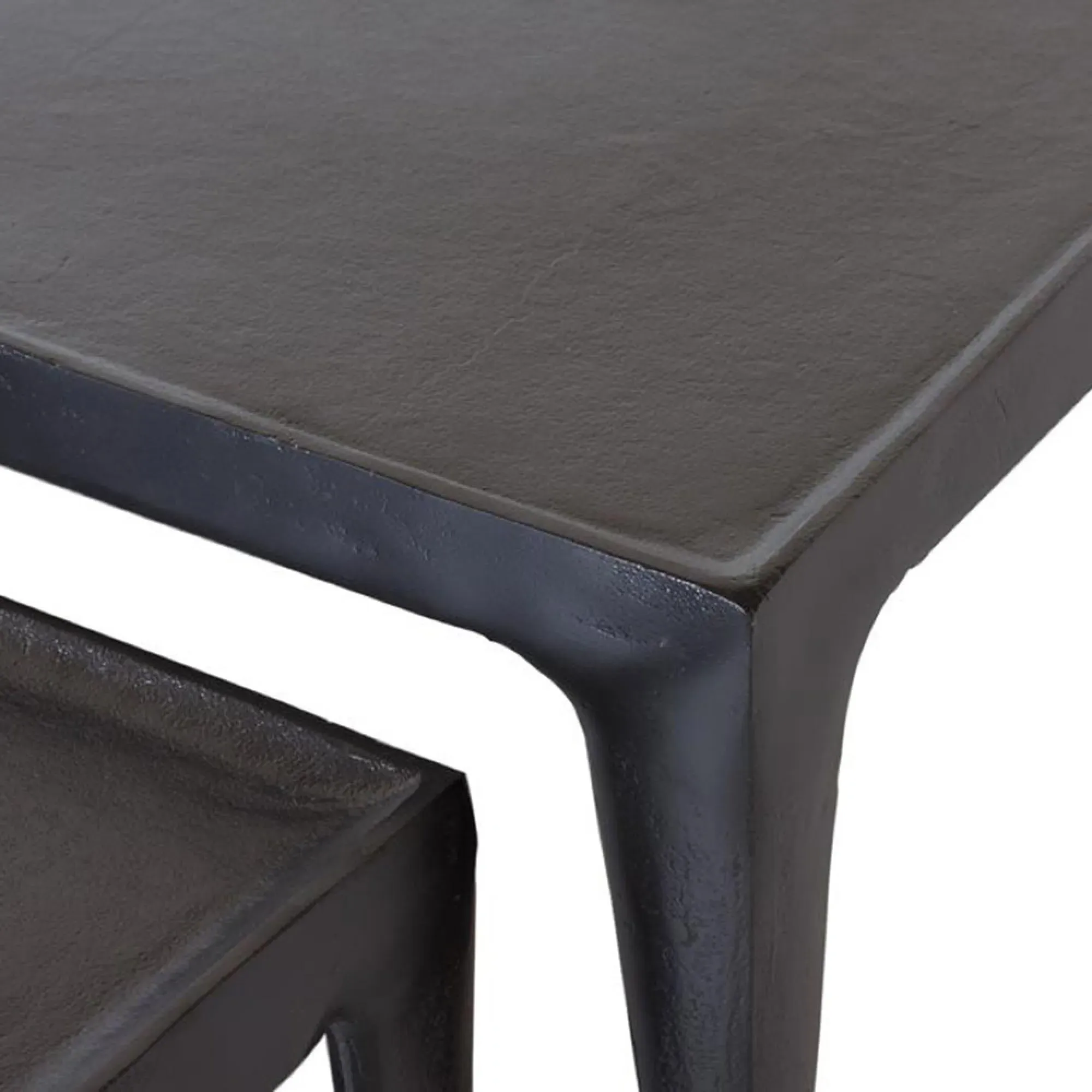 Gutunga Square Coffee Table Set of 2 - Black, Metal