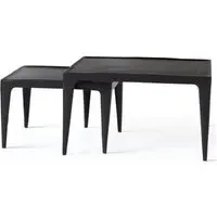 Gutunga Square Coffee Table Set of 2 - Black, Metal