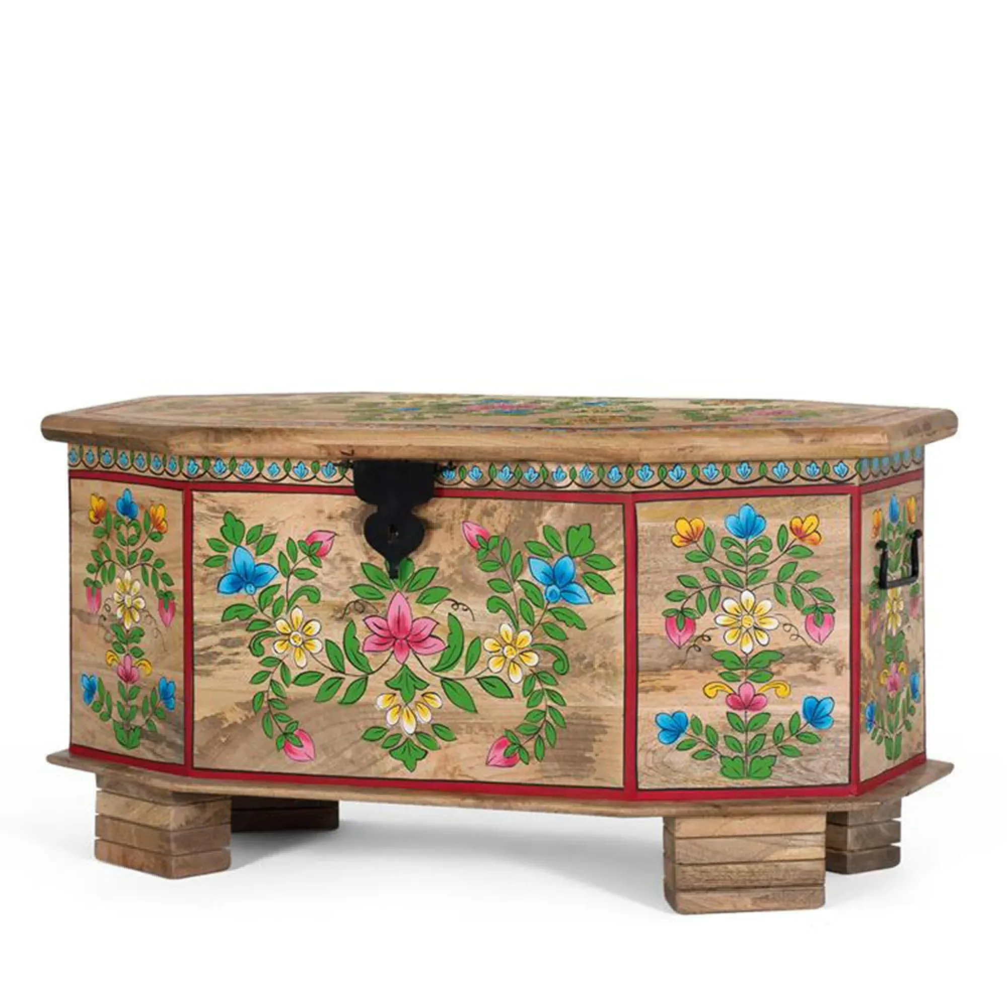 Haisley Storage Trunk - Natural, Mango Wood