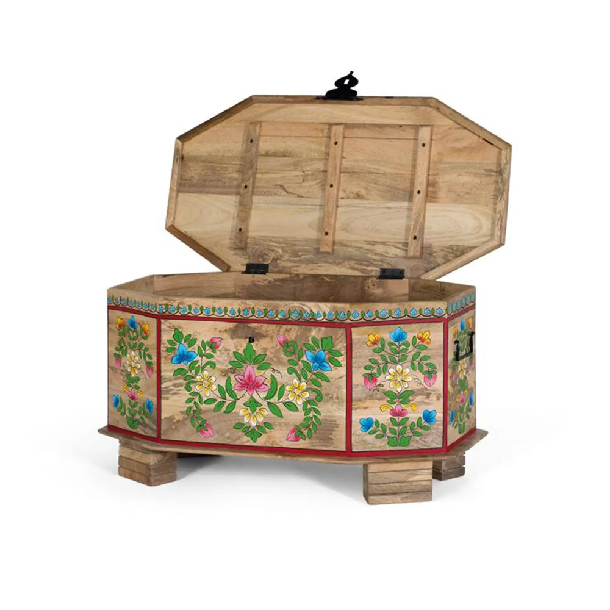 Haisley Storage Trunk - Natural, Mango Wood