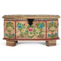 Haisley Storage Trunk - Natural, Mango Wood