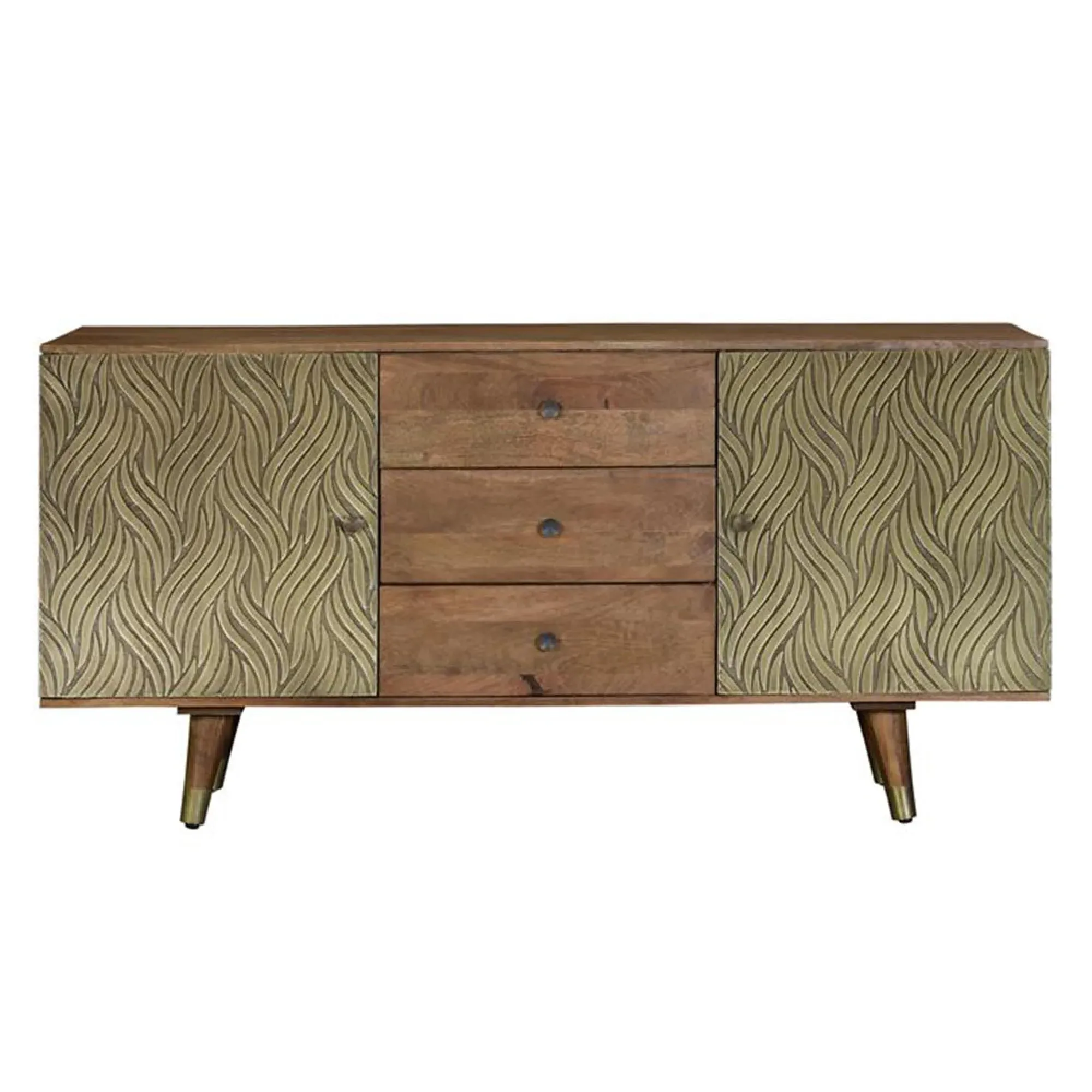 Hamlin 2 Door Sideboard - Brown, Mango Wood
