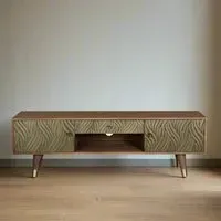 Hamlin TV Unit with Storage - Brown, Mango Wood