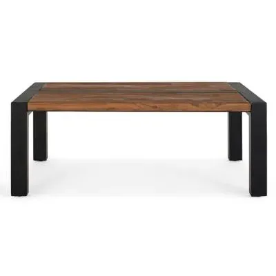 Harlech Solid Teak Wood Coffee Table - Natural image