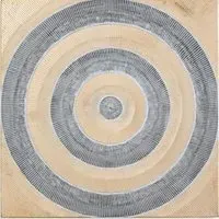 Hartoape Square Decorative Panel - Gold, Wood