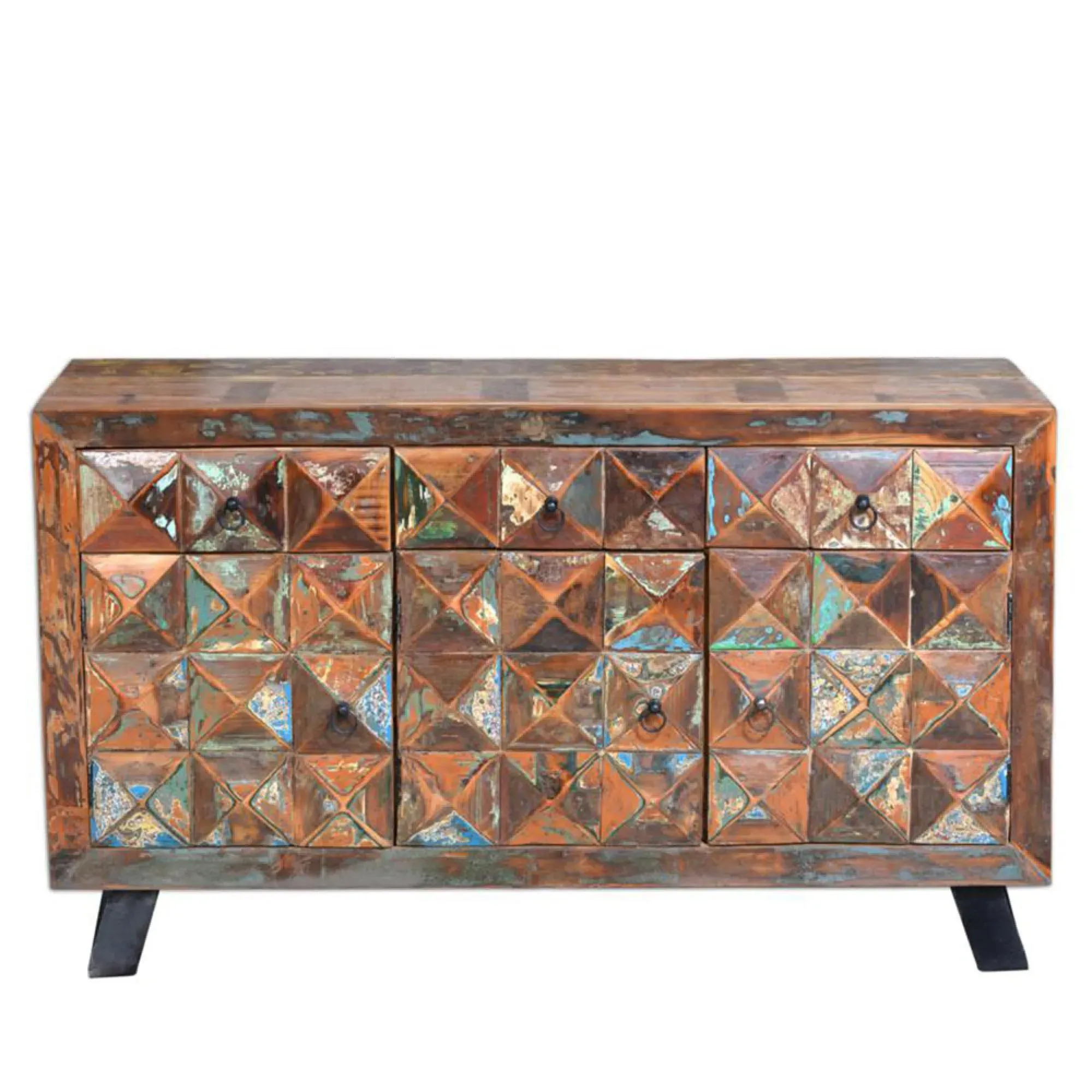 Hasley 3 Door Medium Sideboard - Recycled Wood