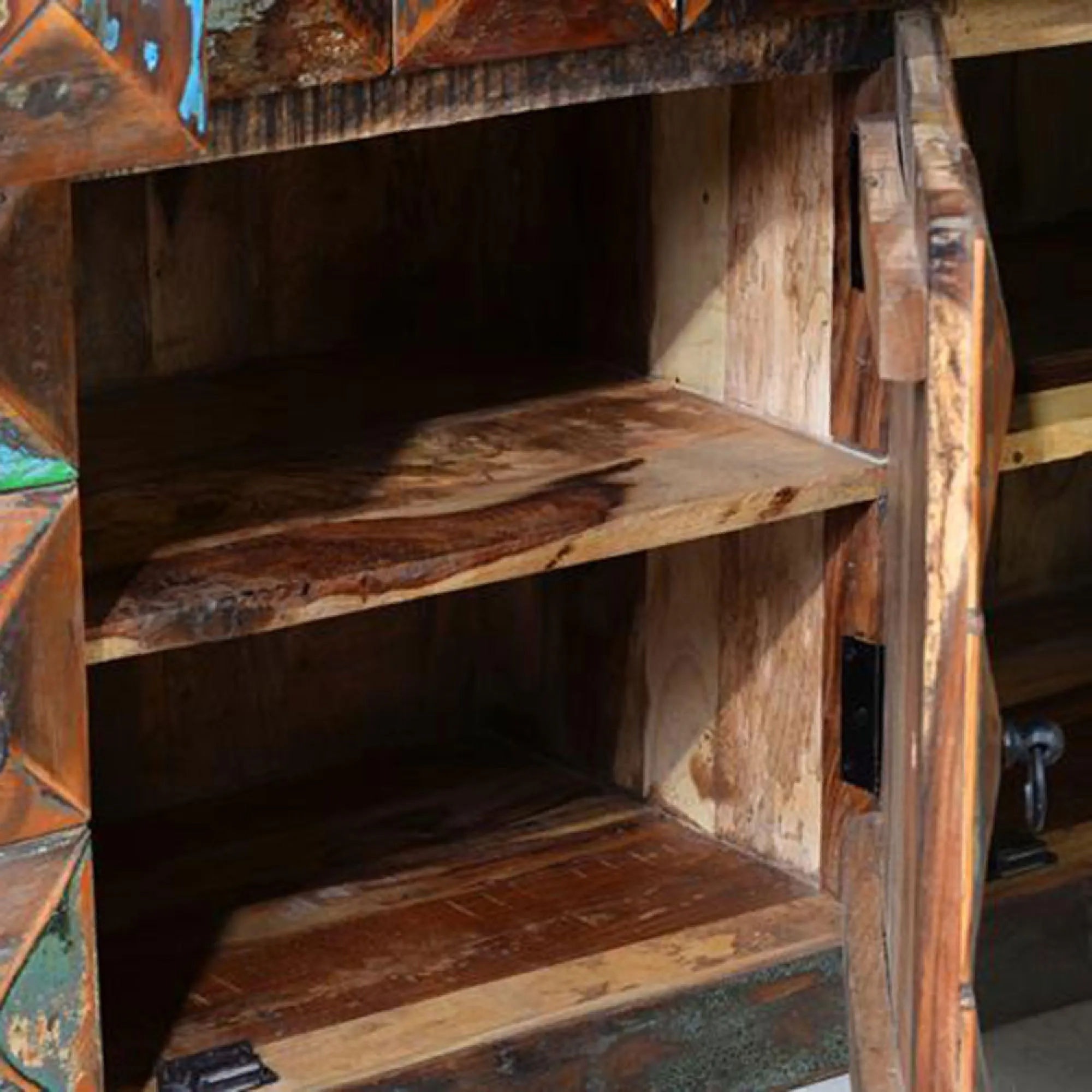 Hasley 3 Door Medium Sideboard - Recycled Wood