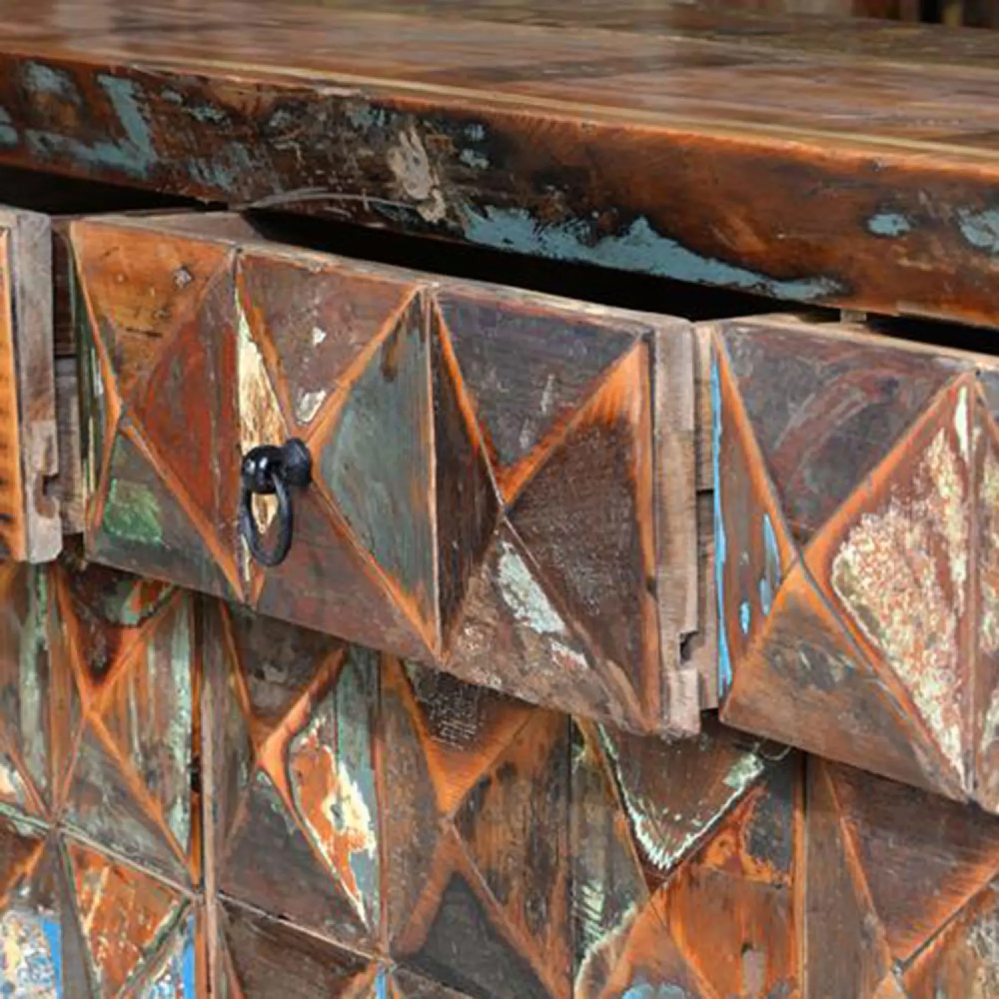 Hasley 3 Door Medium Sideboard - Recycled Wood