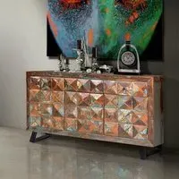 Hasley 3 Door Medium Sideboard - Recycled Wood