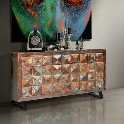 Hasley 3 Door Medium Sideboard - Recycled Wood image