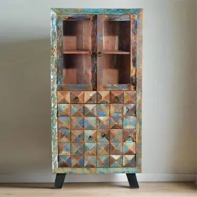 Hasley 4 Door Hall Cabinet - Recycled Wood image