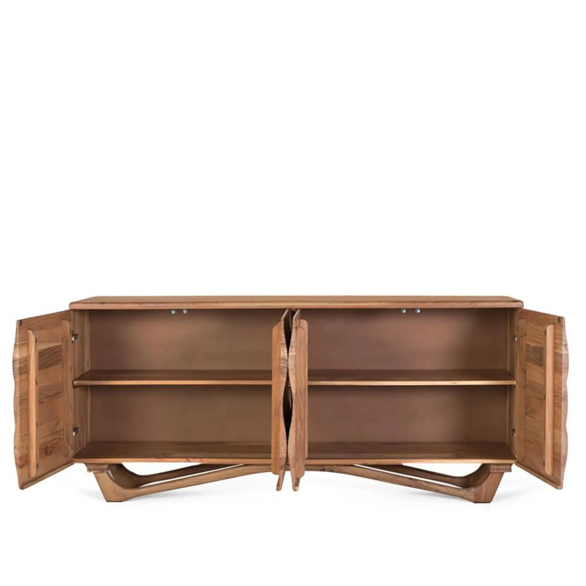 Hattie 4 Door Large Sideboard - Natural, Acacia Wood