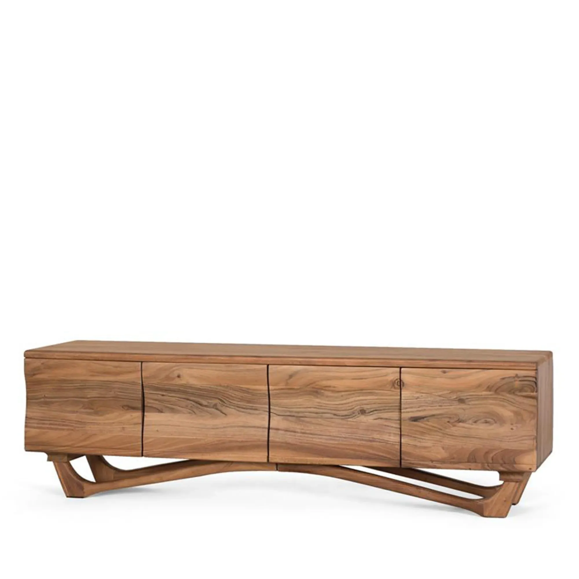 Hattie 4 Door Large TV Unit - Natural, Acacia Wood