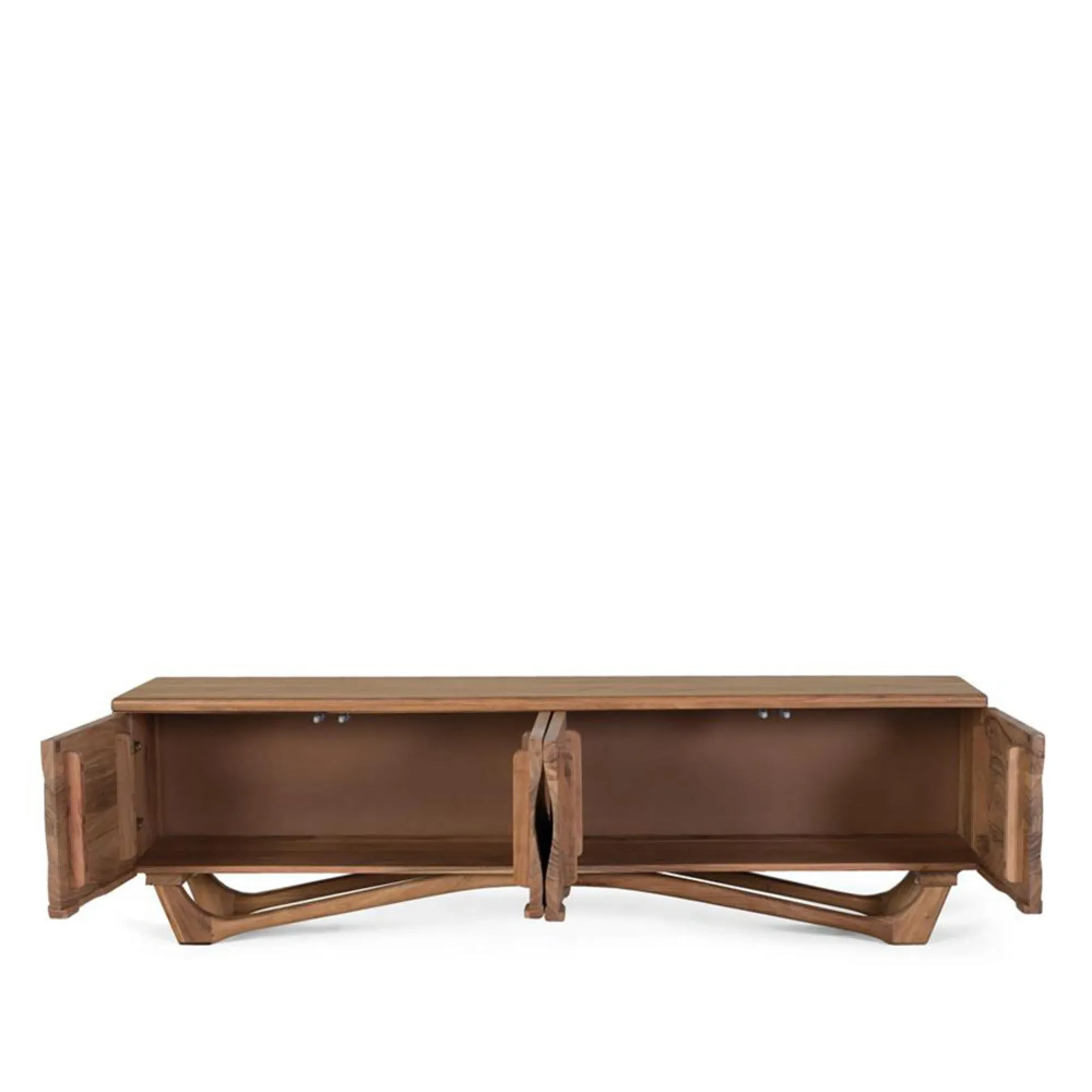 Hattie 4 Door Large TV Unit - Natural, Acacia Wood