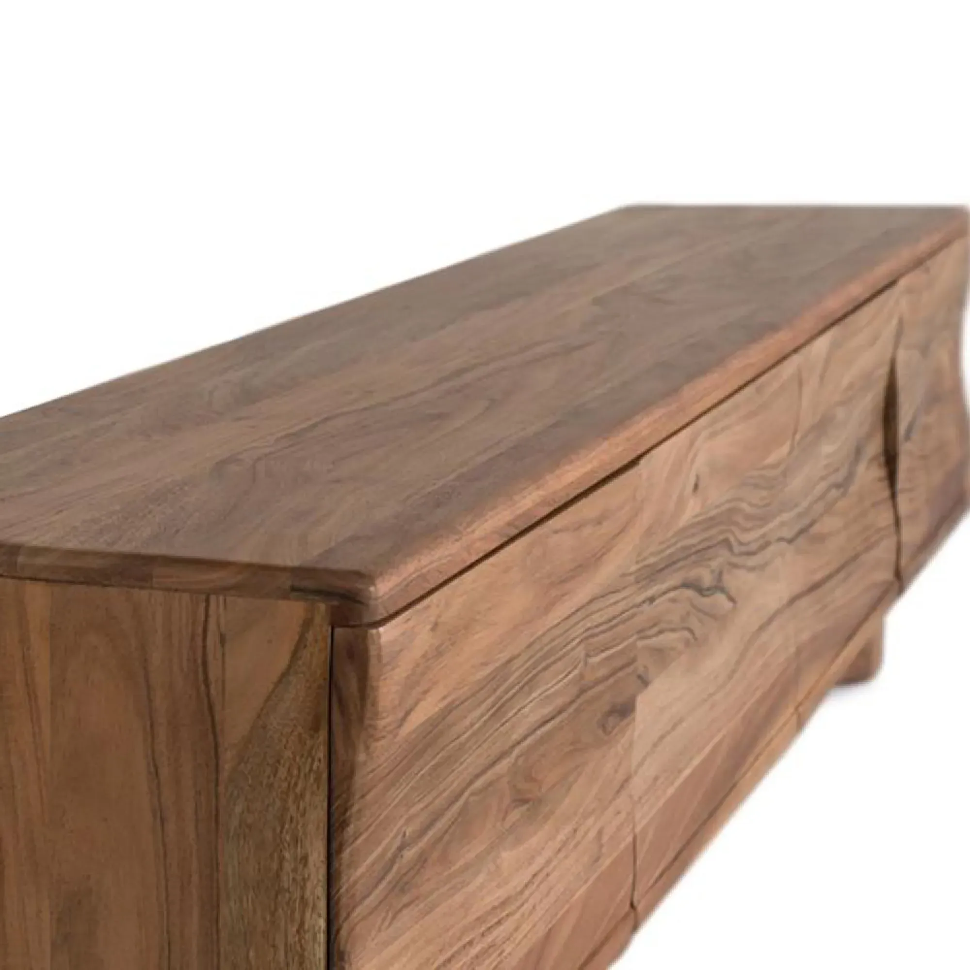 Hattie 4 Door Large TV Unit - Natural, Acacia Wood