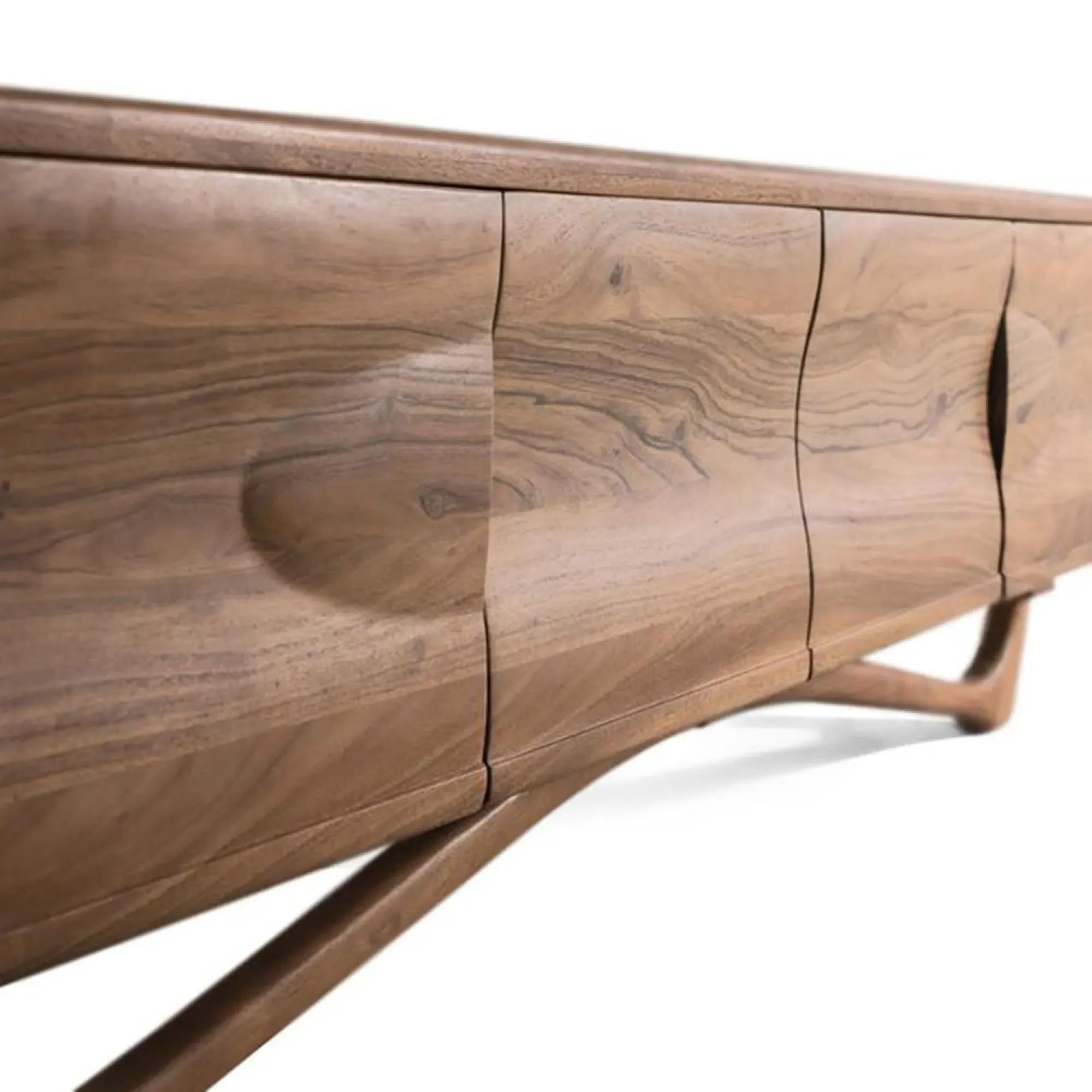 Hattie 4 Door Large TV Unit - Natural, Acacia Wood