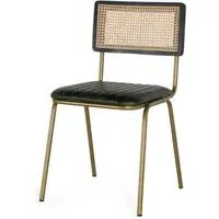 Haverford Dining Chair Set of 2 - Green, Leather