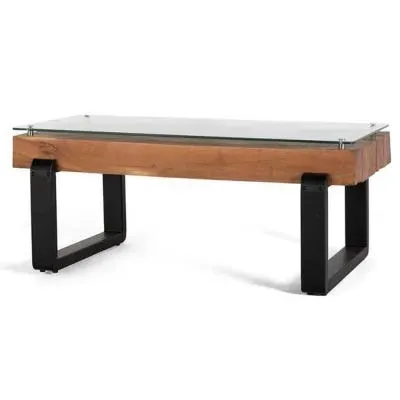 Hayombom Reclaimed Wood Coffee Table - Natural image