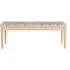 Hiawatha Padded Bench - Beige, Pine Wood