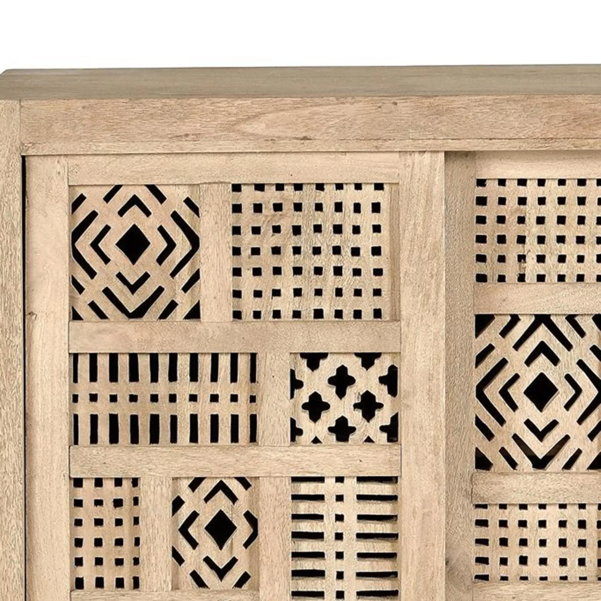 Hiram 2 Door Small Sideboard - Natural, Mango Wood