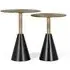 Holly Round Nest of 2 Tables - Bronze, Metal