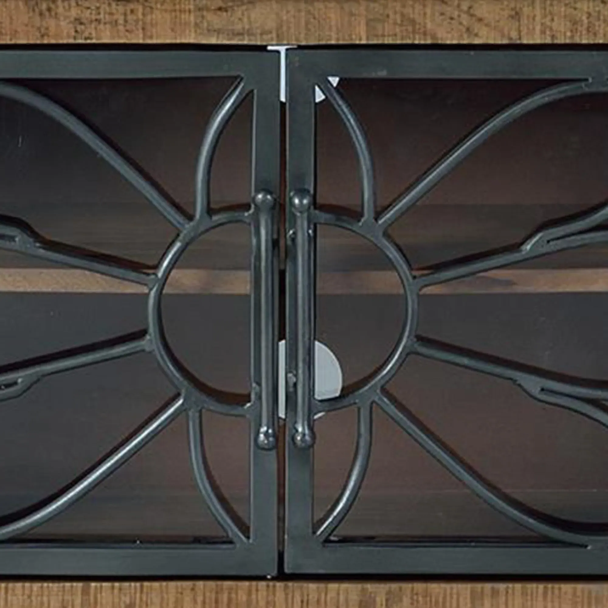 Hopkins Large TV Unit with Storage - Natural, Mango Wood