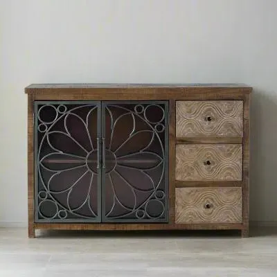 Hopkins Medium 2 Door Sideboard - Natural, Mango Wood