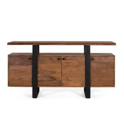 Hoteshi 4 Door Large Sideboard - Walnut, Rosewood