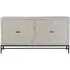 Hothova 4 Door Large Sideboard - Distressed White, Mango Wood
