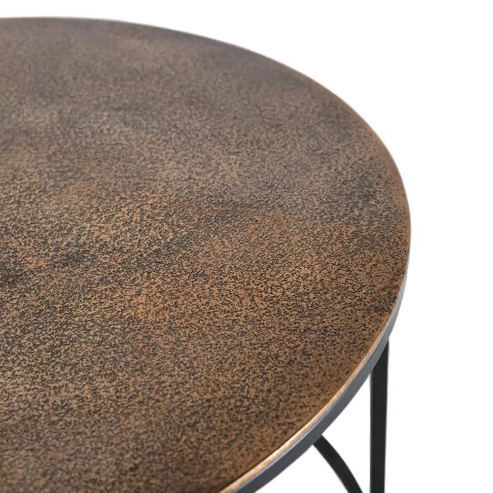 Ilboru Round Coffee Table Set of 2 - Bronze