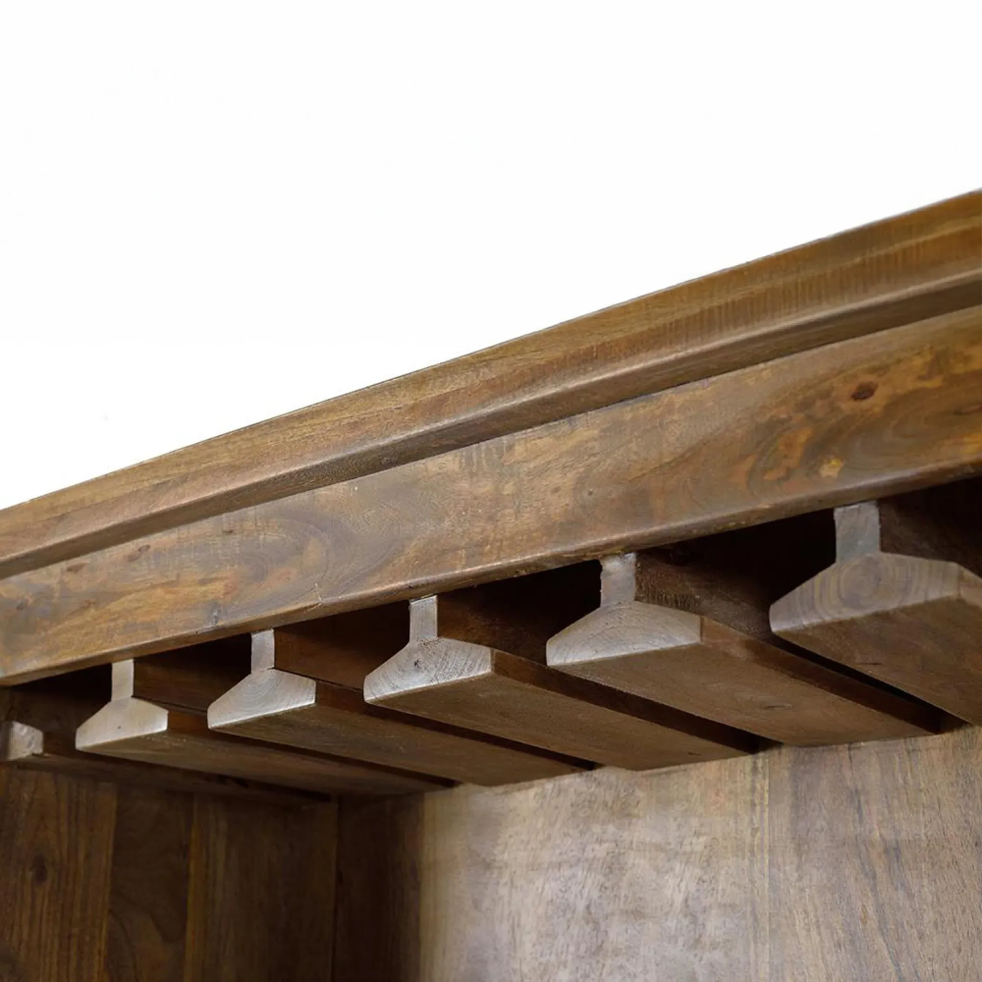 Iron Works 1 Door Bar Cabinet - Mango Wood