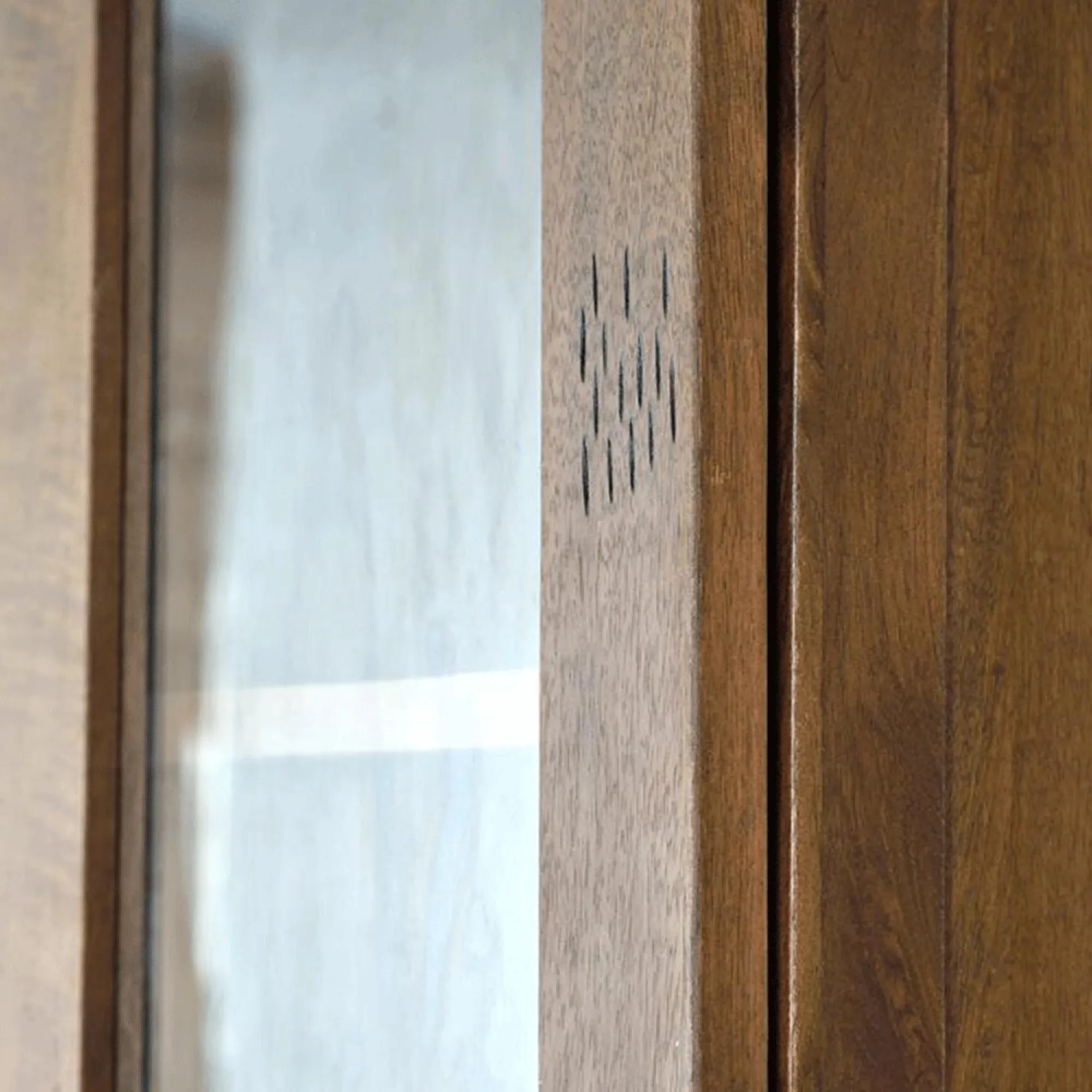 Iron Works 4 Door Display Cabinet - Mango Wood