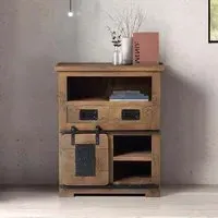 Iron Works Small Sideboard - Natural, Mango Wood