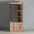 Irondale 1 Door Display Cabinet - Natural, Mango Wood